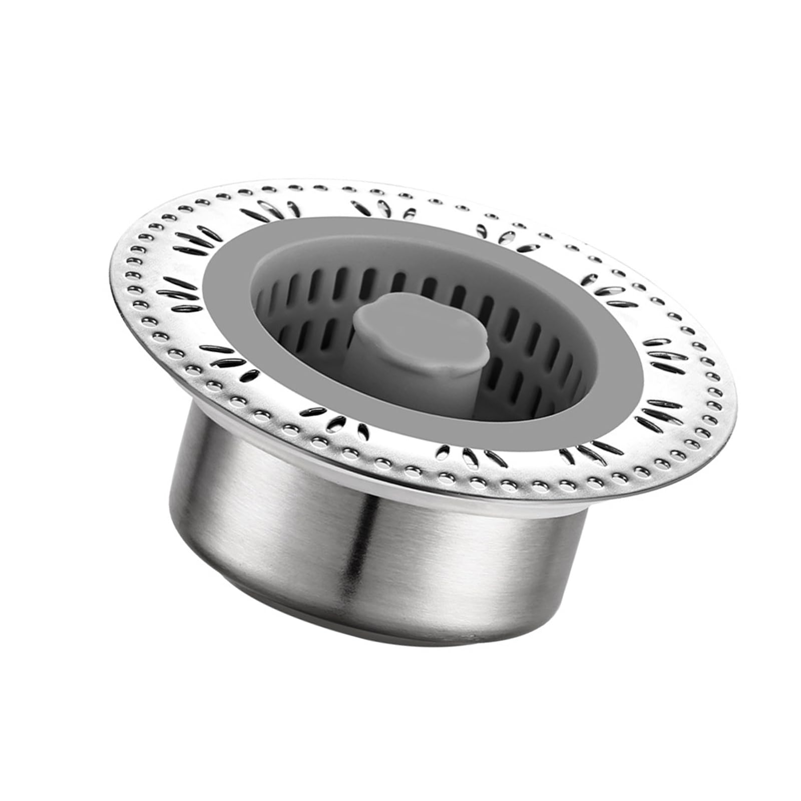 Pull-Out Sink Strainer with Leakproof Design & Quick Debris Disposal Tool Kitchen Strainer Drain Stopper