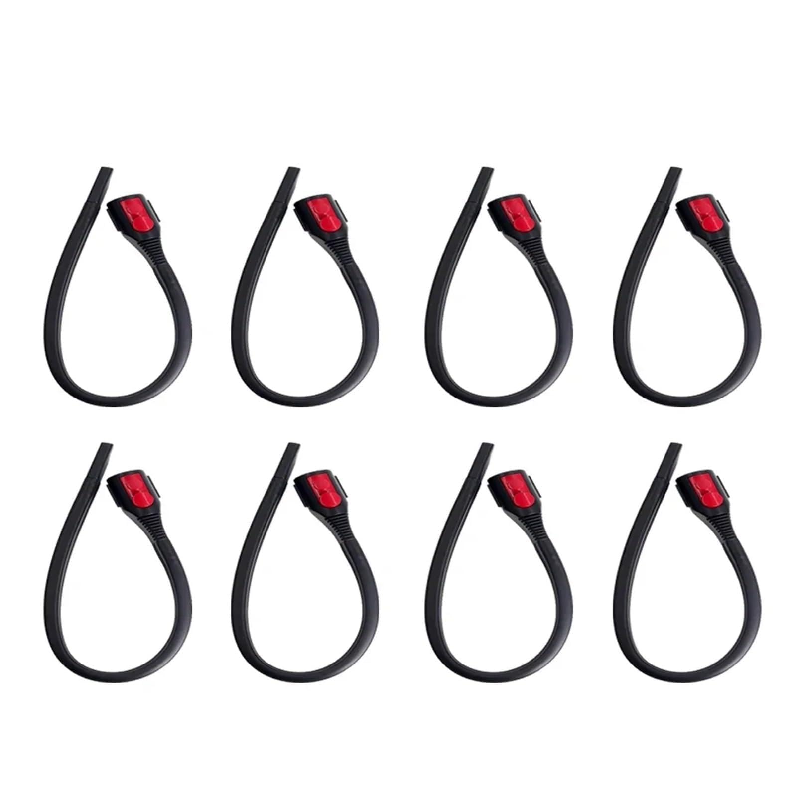 Boquilla plana flexible, compatible con Dyson, V7 V8 V10 | V11 V12 V15, PP plástico y goma, herramienta estrecha flexible para ranuras(8pcs)