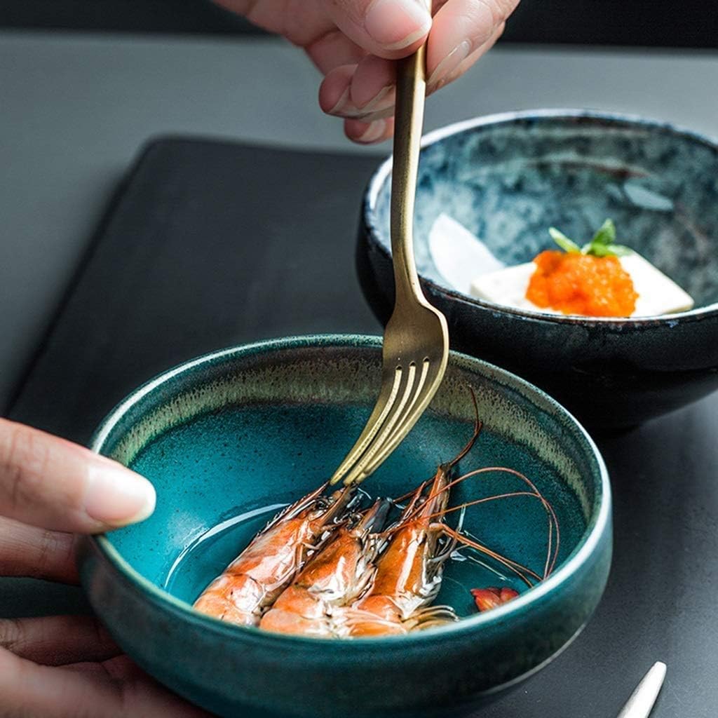 Ceramic Large Mixing Bowl Wide Mouth Ramen Noodle, Udon, Pasta, Soup, Donburi Bowl/Serving Bowl Bowls(E)