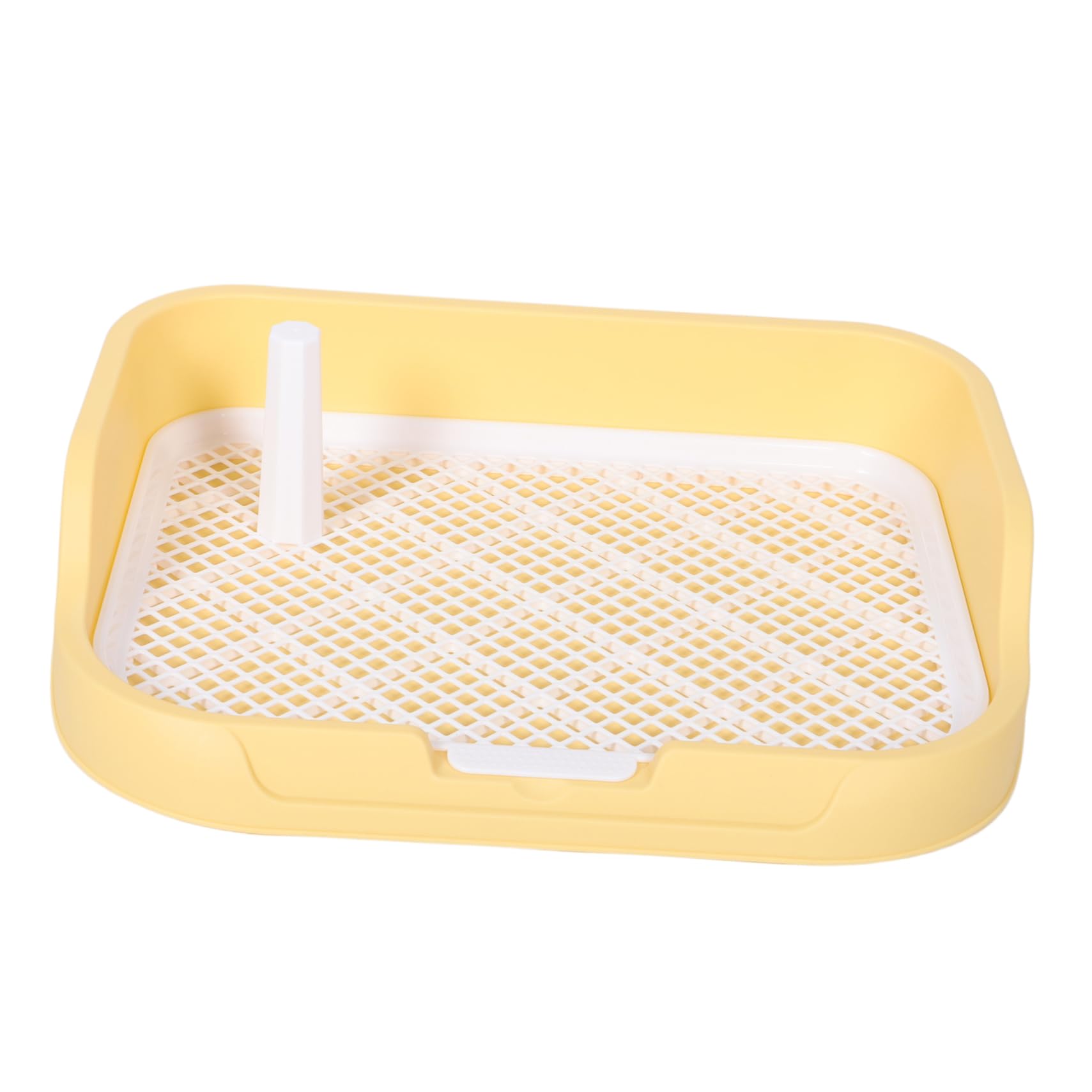 Yardwe Dog Potty Tray with Detachable Fence Puppy Potty Pad Holder for Easy Waste Management Indoor Dog Toilet for Pets Training Effortless Cleaning Design
