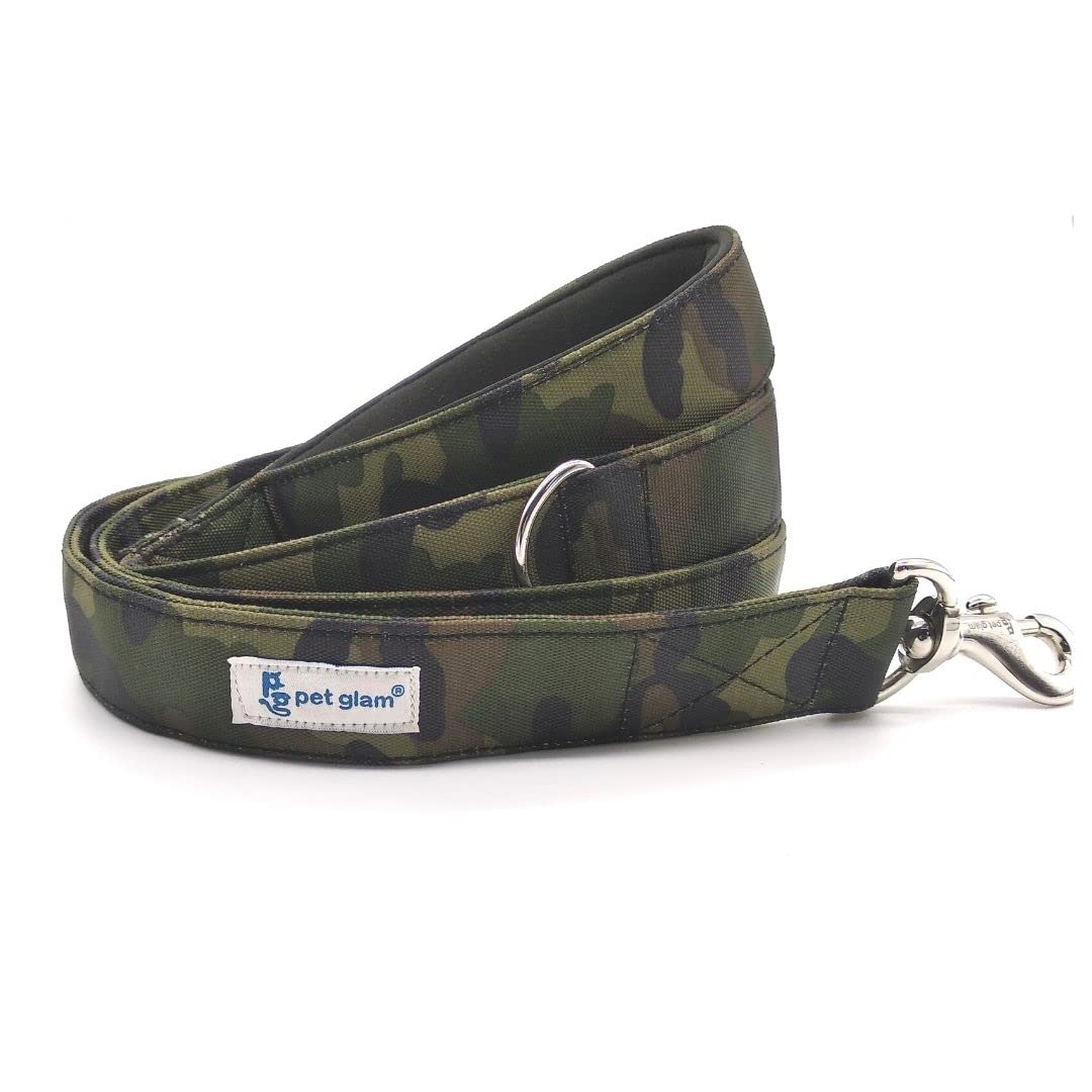 Pet Glam Dog Leash Regiment 57 X-Large with Padded Handle- Heavy Duty Hardware Comfortable Fabrics for Dog Walks and Leash Training-5 Ft Long 1.5 inch Wide (B08PPYM1F3) Amazon Price History, Amazon Price Tracker