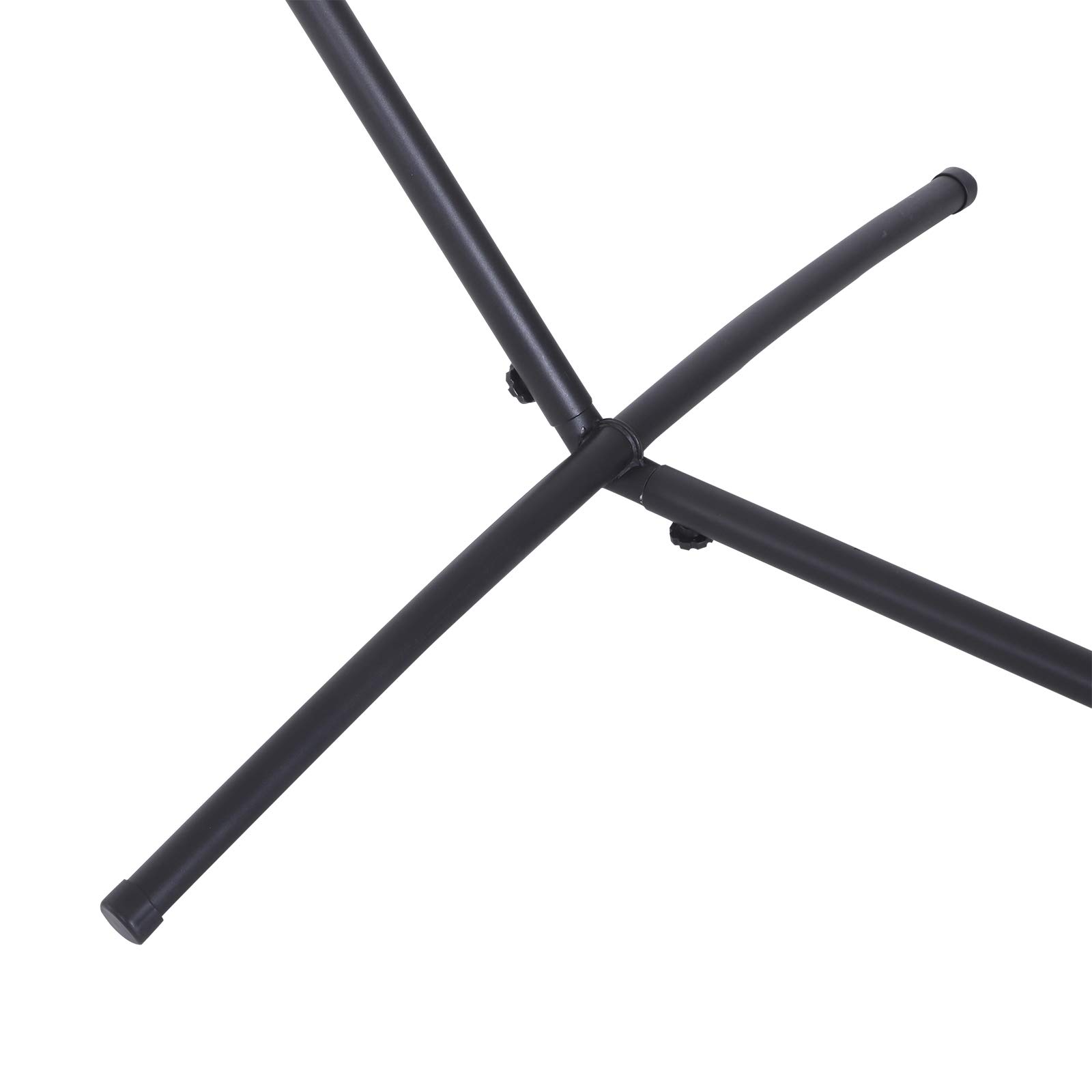 Outsunny - Soporte de pie de hamaca (estructura resistente de metal epoxi), color negro y altura regulable 6 niveles de altura. 2,80 x 1,20 x 1,10 m