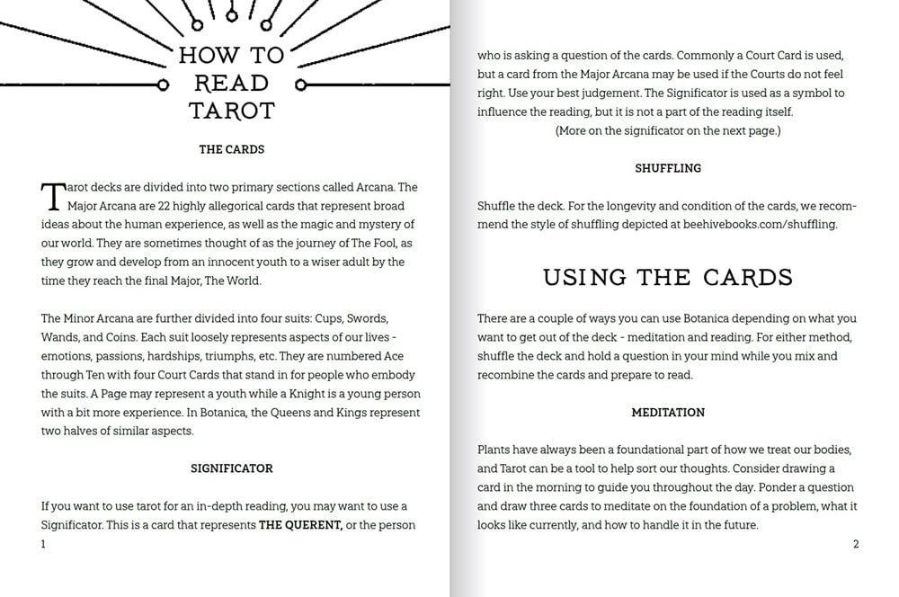 BOTANICA: The Tarot Deck About the Language of Flowers