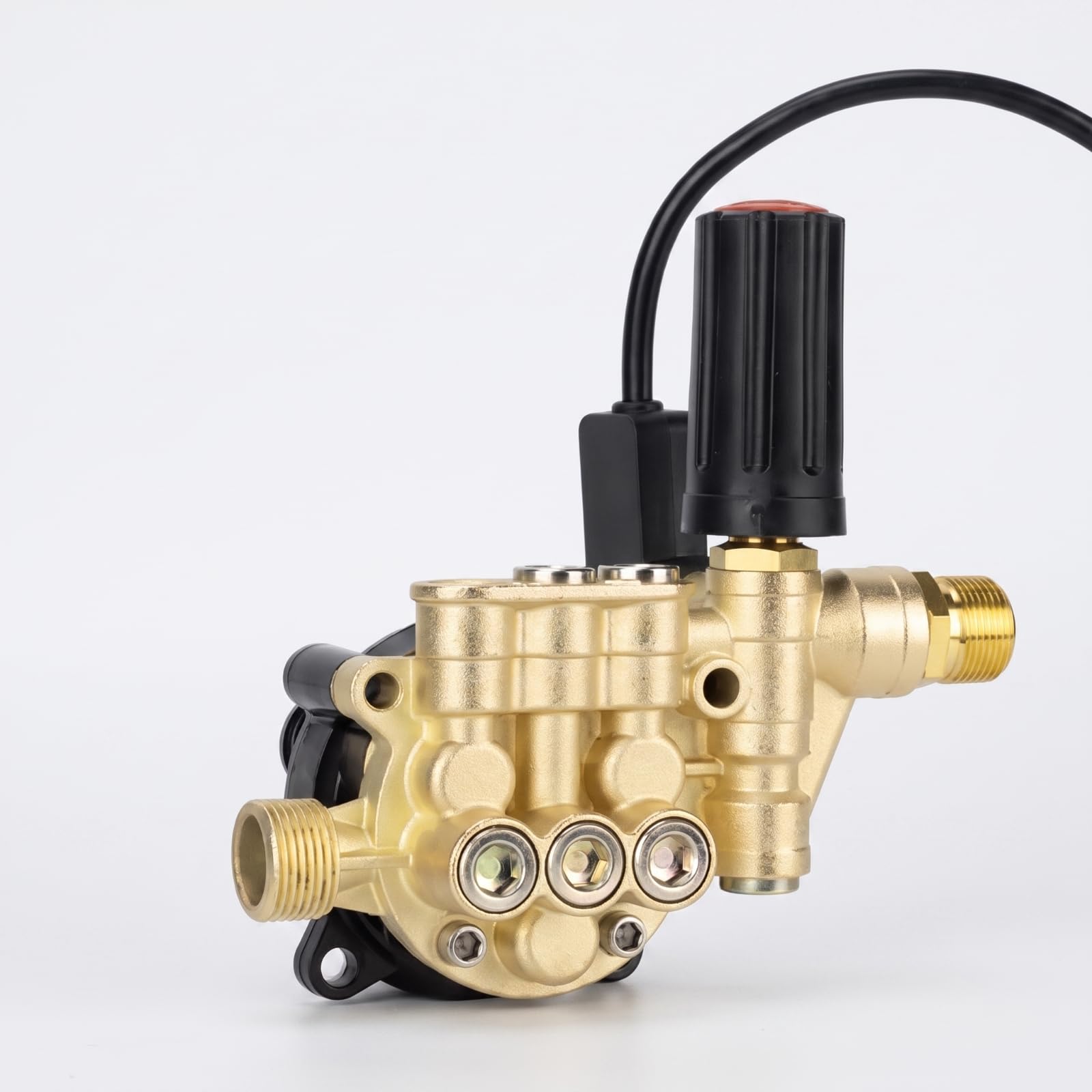 Tête Pompe Nettoyeur Haute Pression Électrique Tête à 12 Pistons Réglable pour Lavage Auto, Pompe À Piston 12 Réglable
