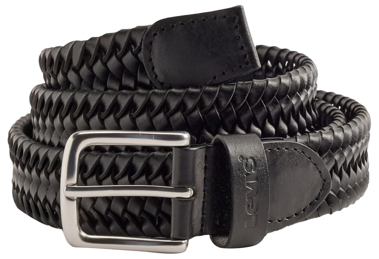Levi's Herren Stretch Braid Belt Composition Leather Belt (1er Pack)