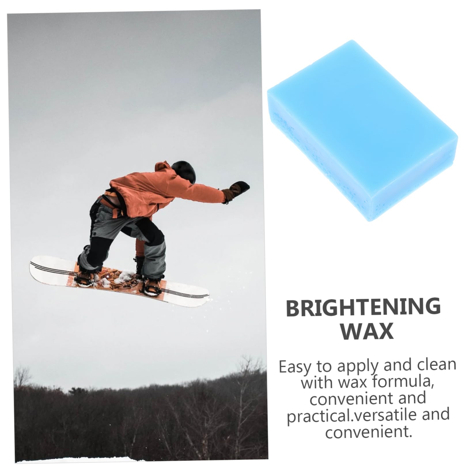 Sosoport sciolina da Snowboard sciolinatura dello Snowboard per Piastra Scorrevole Snowboard Accessori per Snowboard Skateboard Protezione della sciolina da Sci Bianca