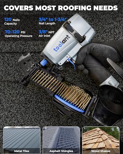 toolant Pneumatic Roofing Nail Gun