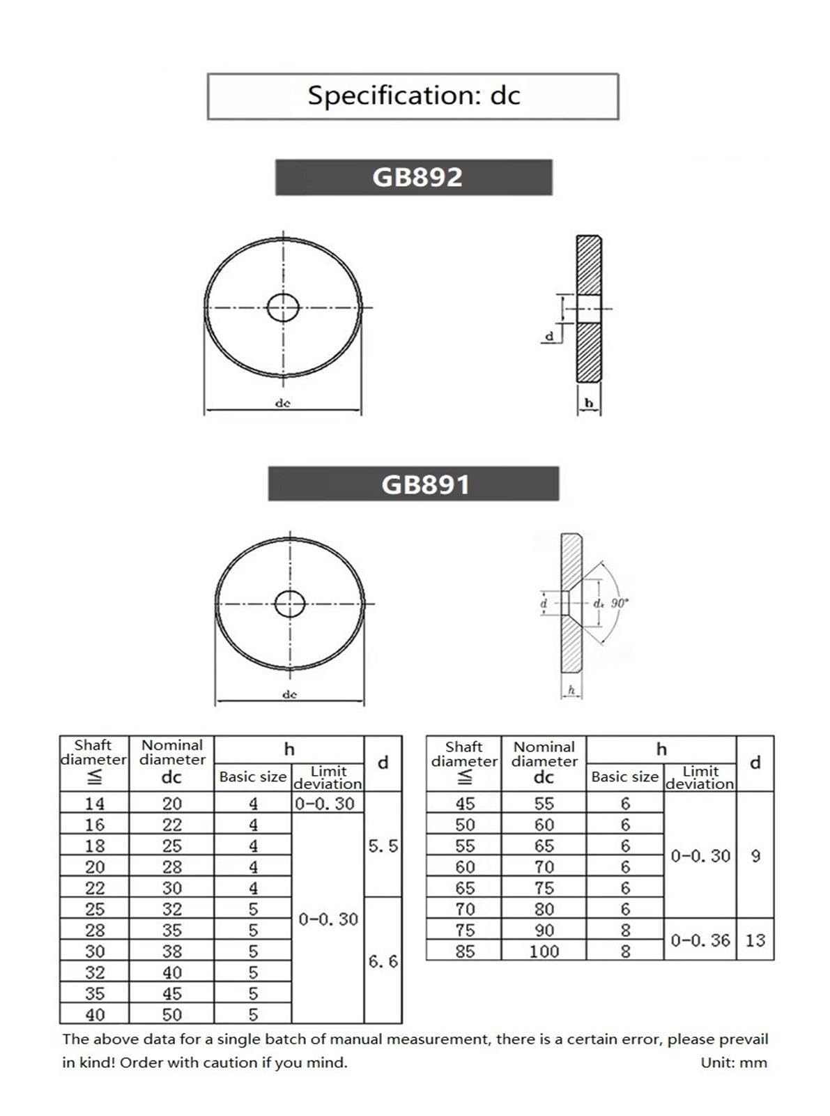 Carbon Steel Shaft End Locking Ring