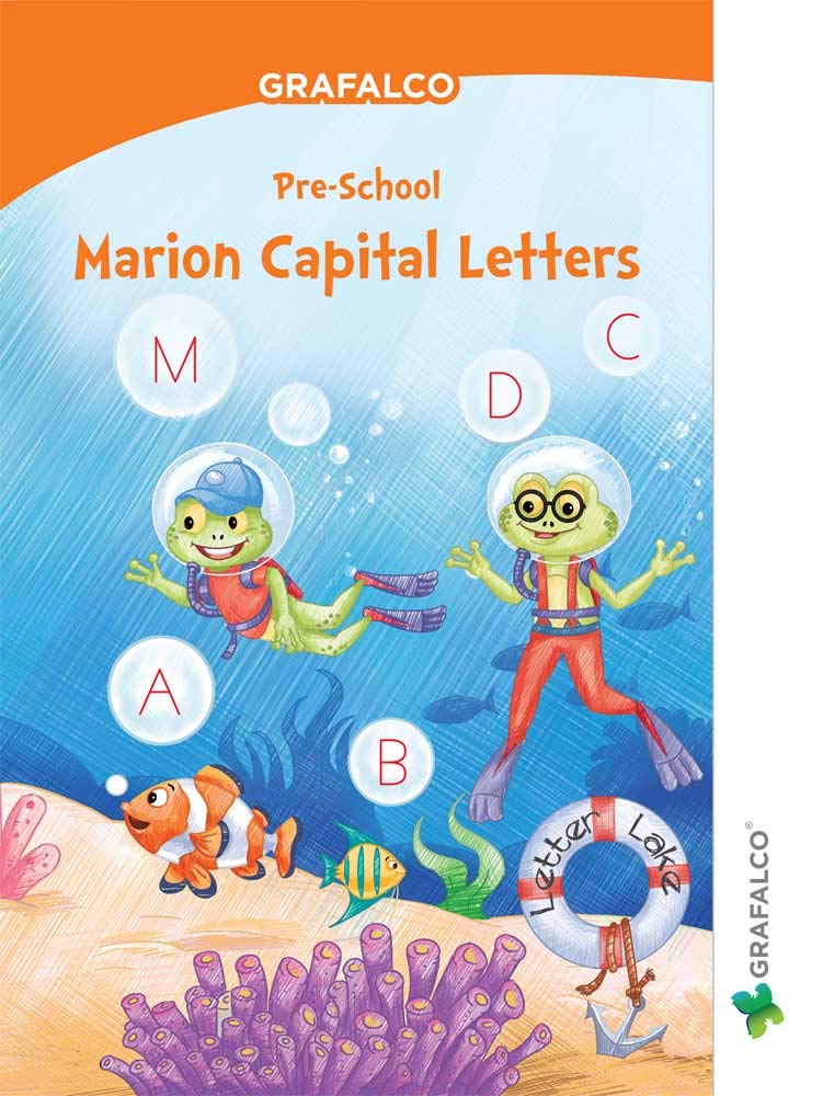 Navneet Grafalco Marion Capital Letter Sr. Kg. | English | Pre School Book | Hardcover – 1 January 2019