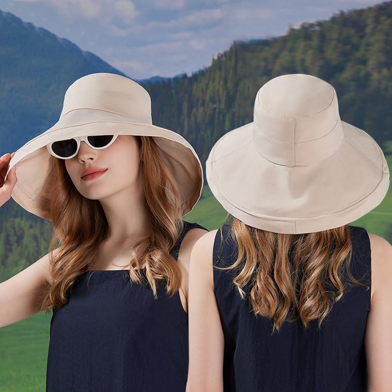 Sombrero femenino color sólido para sol miniatura 7