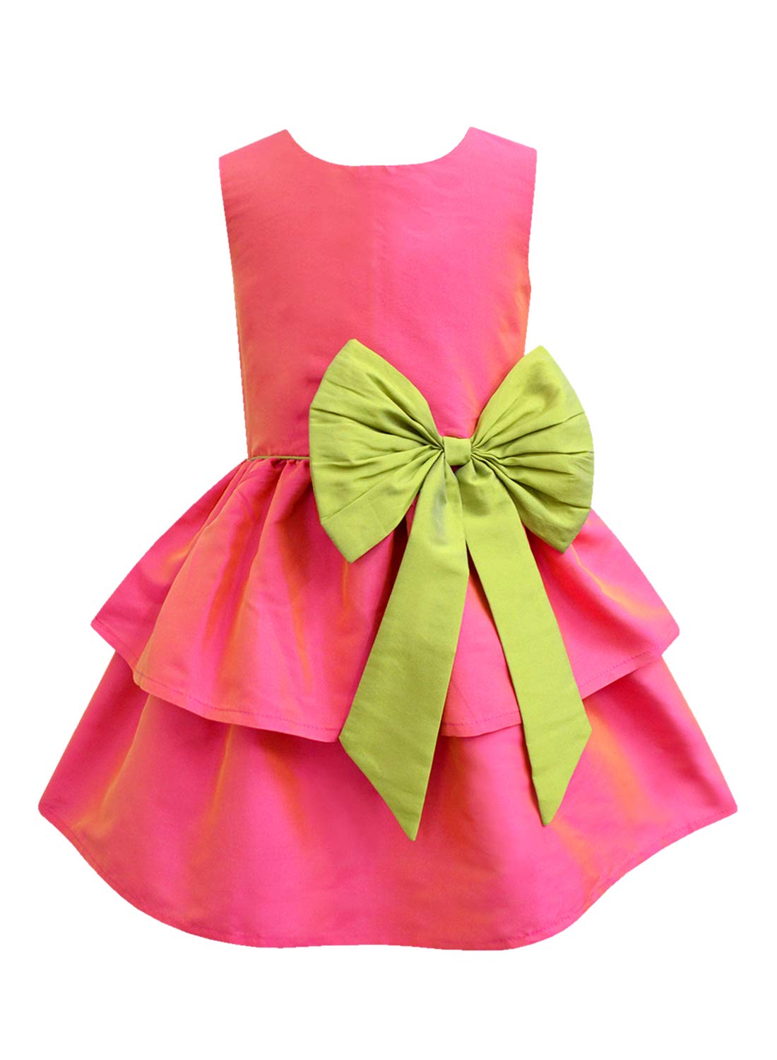 A.T.U.N. (ALL THINGS UBER NICE) Girl's Skater Knee Length Solid Round Neck Dress | Sleeveless Camilla Dress and Special Occasions