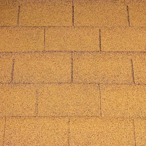 Roofing Shingles 3-Tab 39.4” by 13.1”, Tan Asphalt Shingles (8 - Count)
