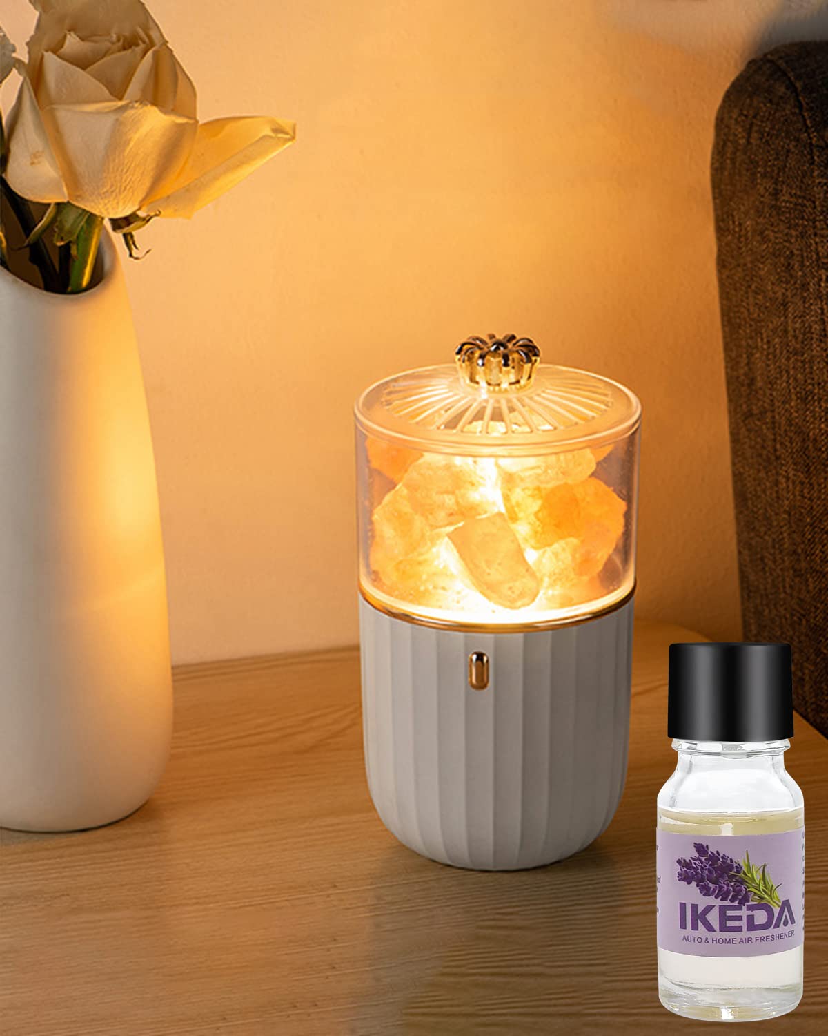 Amazon | ヒマラヤソルトランプ USB天然岩塩ランプ led 塩灯 ソルト