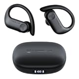 TREBLAB X3 Pro - Workout True Wireless Earbuds, Comfortable Earhooks, Bluetooth 5.3, Noise Isolation, 145H Playtime, IPX5 Waterproof, 2 Mics for Calls, Sport Bluetooth Earbuds (Renewed)