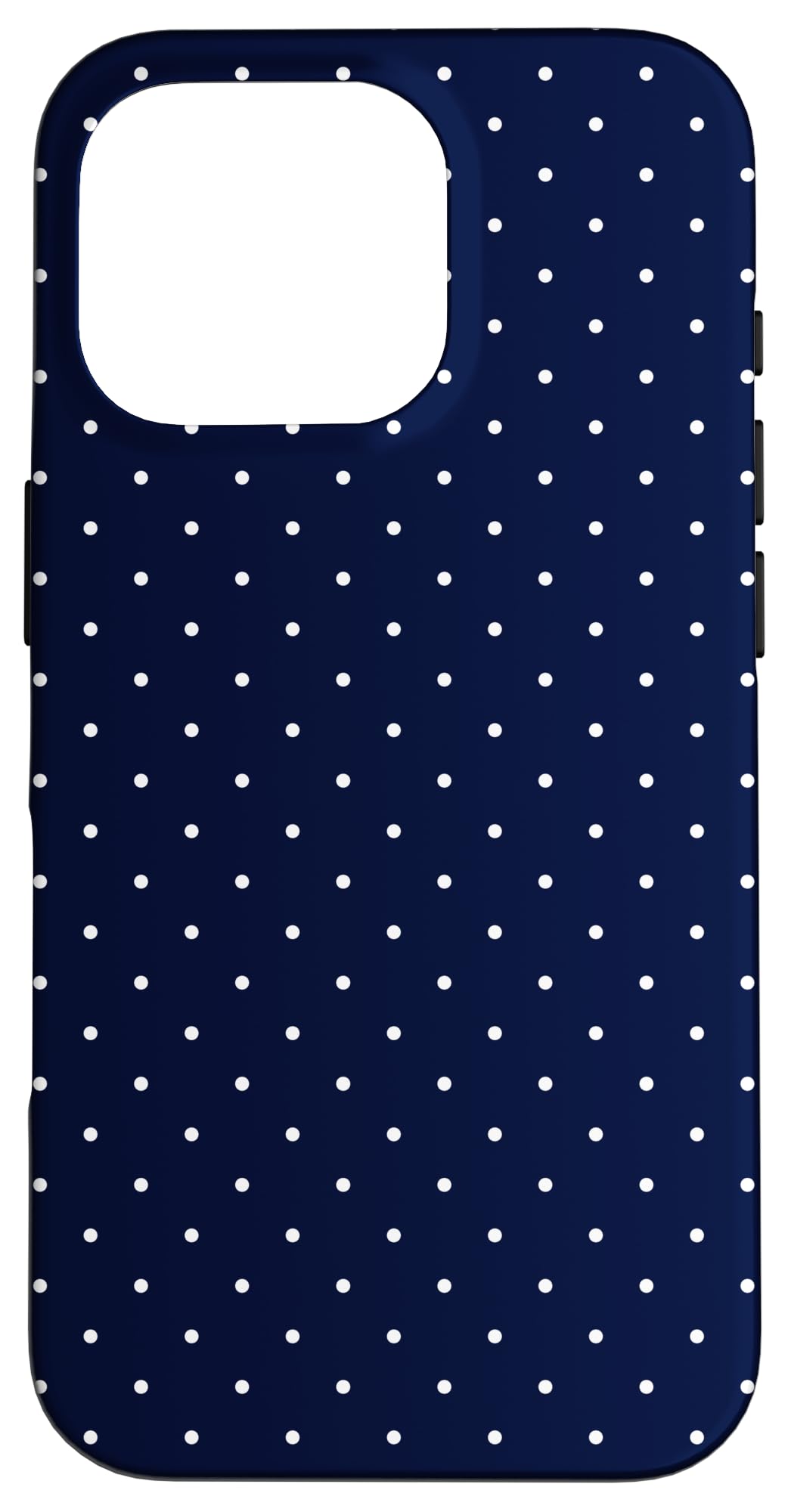 Boho Tiny Polka Dot Rockabilly Cute Navy Blue Polkadot Case for iPhone 16 Pro