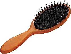 貝印 KAI ヘアブラシ 豚毛 ミックス クッションブラシ 木製 天然毛 KQ3159