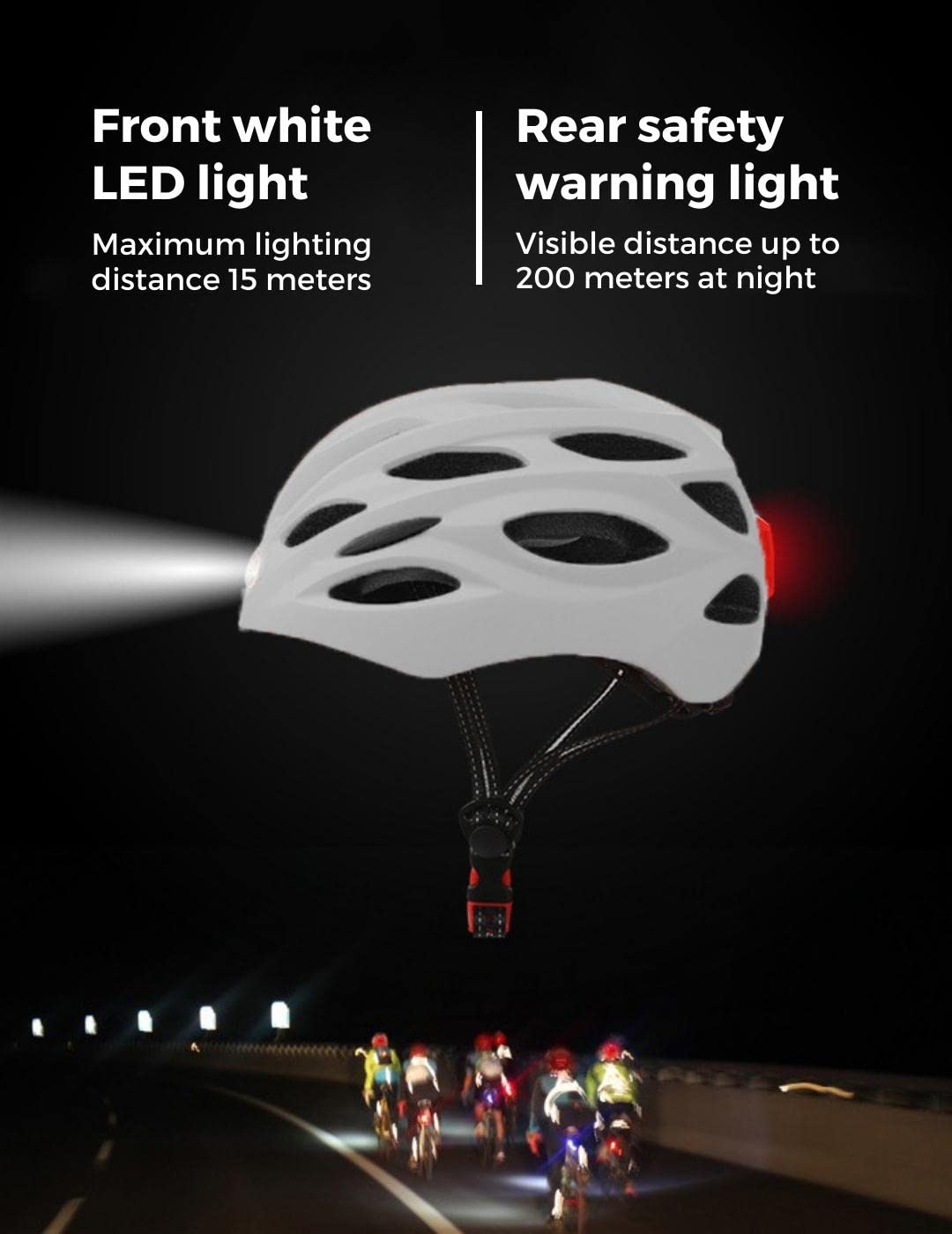 Powerslide Race Attack fiets/skatehelm roze/wit met LED licht bestellen bij Koole Sport