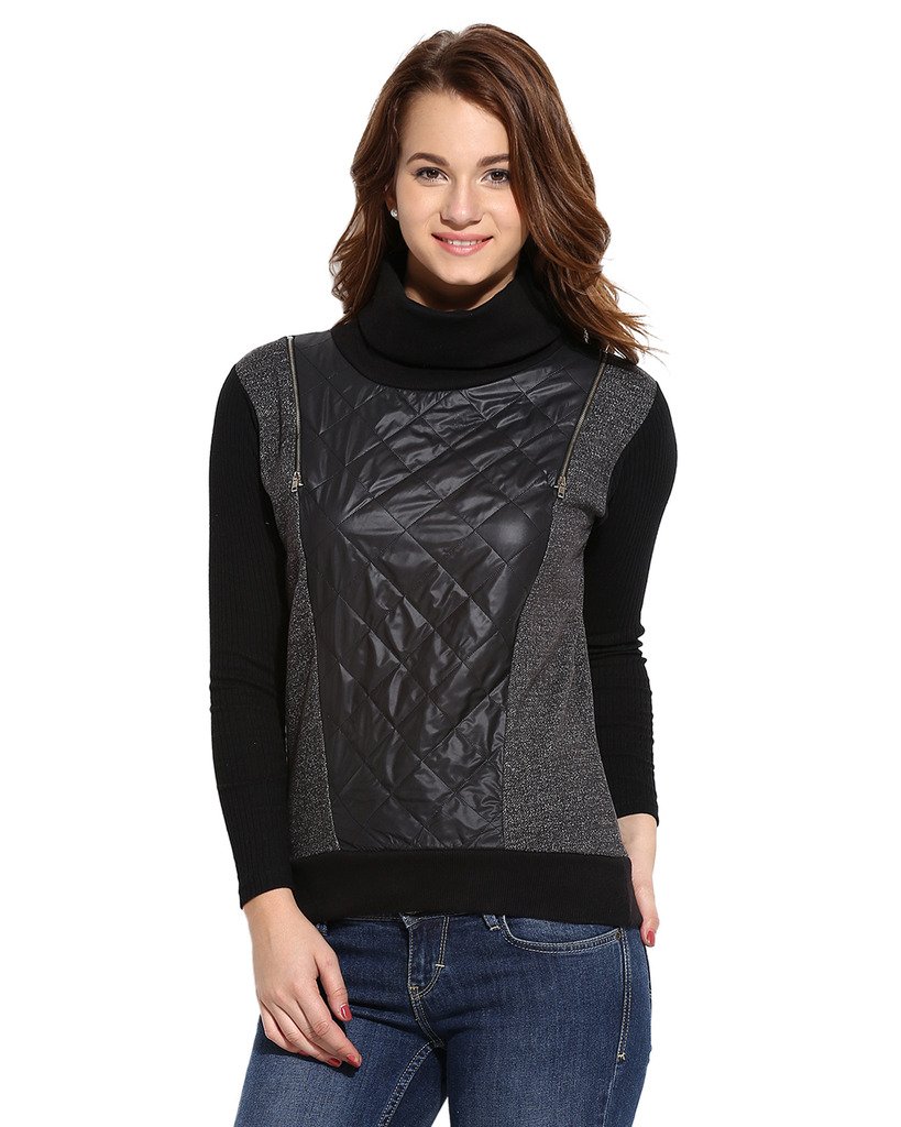 Campus Sutra Women Sweatshirt(AW16_HFLDR_W_PLN_CHBL_S)