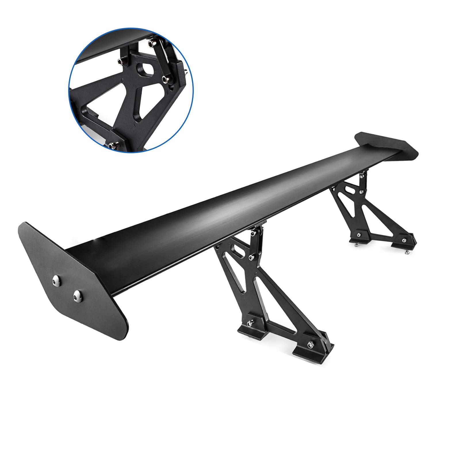 Buy ZBPRESS Wing Spoiler 43.3" Single Deck Adjustable Angle GT Wing Spoiler Universal