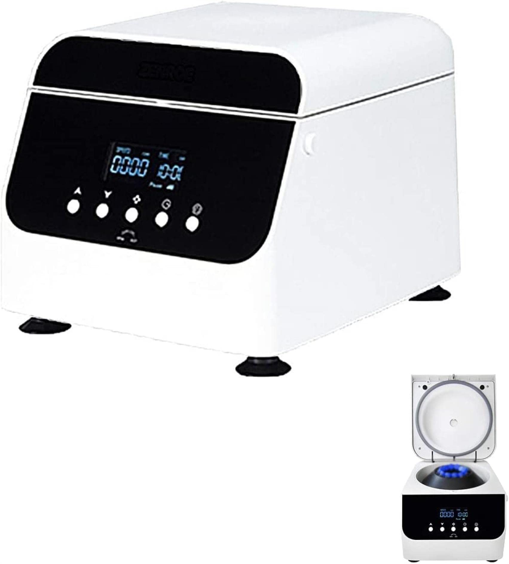 AADECOR Table Centrifuge, Intelligent PRP Centrifuge Digital Display Time Function 0-4000 RPM Centrifugal Machine with LCD Screen, Economy System for Serum/Fat Separator PRF Extractor, 50H 4 x 100 ml