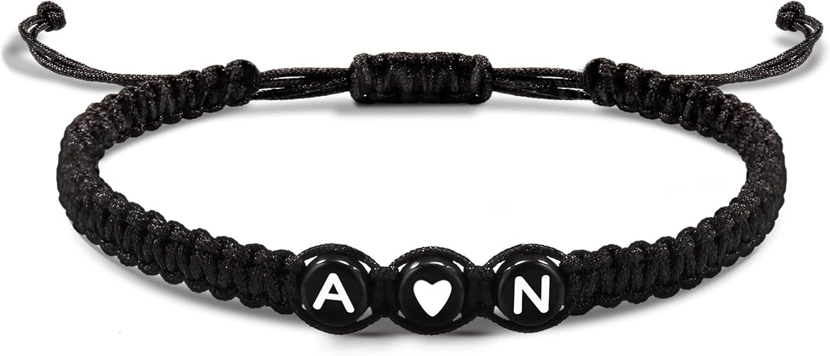 Initial Bracelets for Women Men's Bracelets Gifts for Girlfriend Boyfriend Letter Bracelets I Love You Gifts for Her Him Best Friend Birthday Gift Christmas Jewelry
