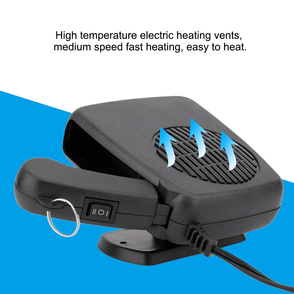 Aramox Calentador de coche, calentador de coche de 12 V, estufa de calefacción eléctrica para coche, descongelación integrada