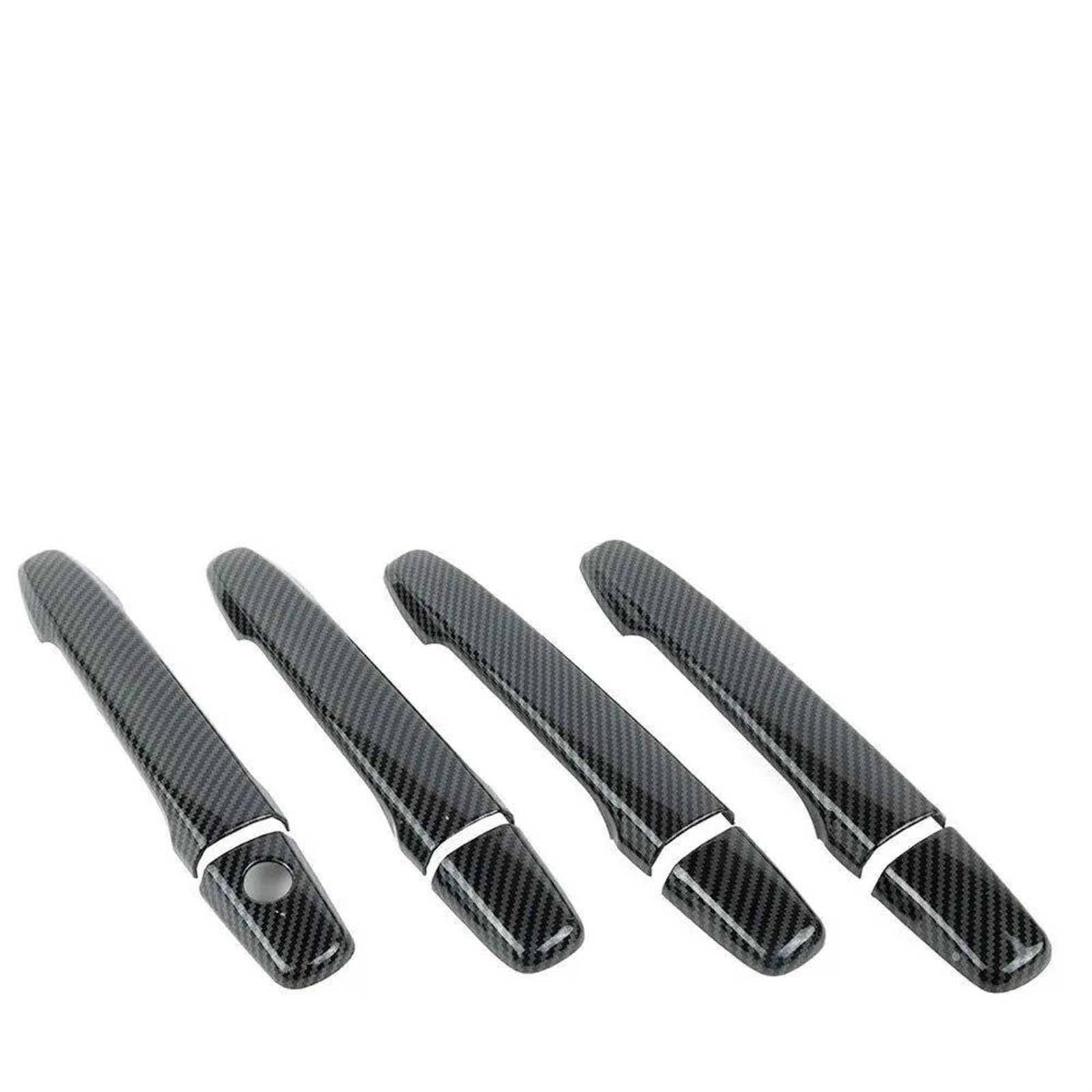 HJKDSZ Car Exterior Door Handle Trim Cover Parts Accessories for Mitsubishi for Outlander 2007-2020(Single Hole Black)