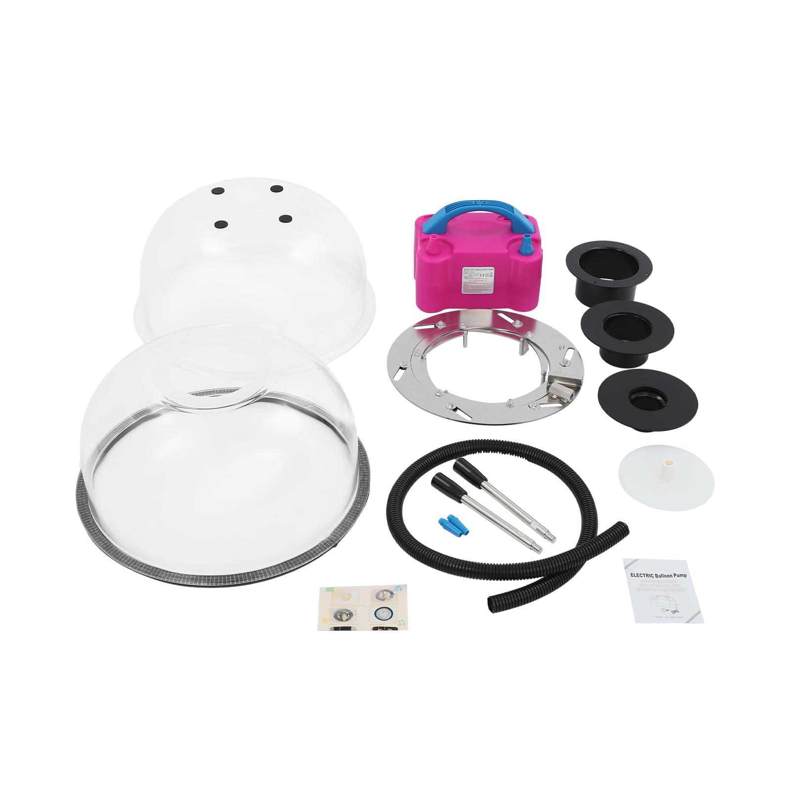 Ballon Füllmaschine Set Balloon Stuffing Machine mit Luftballonpumpe Elektrisch 230V & Manuell Aufweitungszange Ballon Expander Werkzeug Ballonfüllmaschine Luftballon Maschine mit 3 Einfüllöffnung