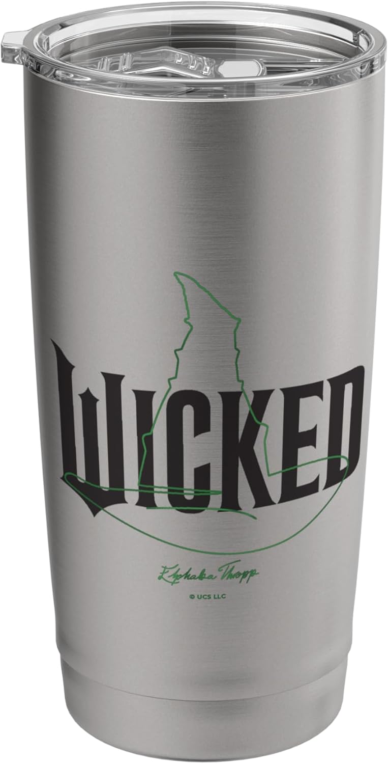 Wicked Movie Logo Elphaba Thropp Stainless Steel Insulated Tumbler