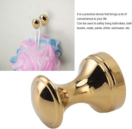 Miniatura 4 de Gancho individual de latón para baño, gancho individual montado en la pared detrás de la puerta delantera, gancho para bata (3#)