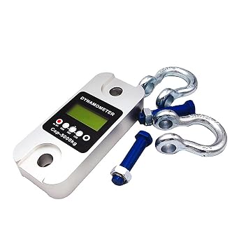 1T 3T 5T Digital Wireless Dynamometer Remote Control Crane Dynameter Wireless Printer Tension Meter Hanging Weighing Scale - Dynamometer(5 Ton with Shackle)