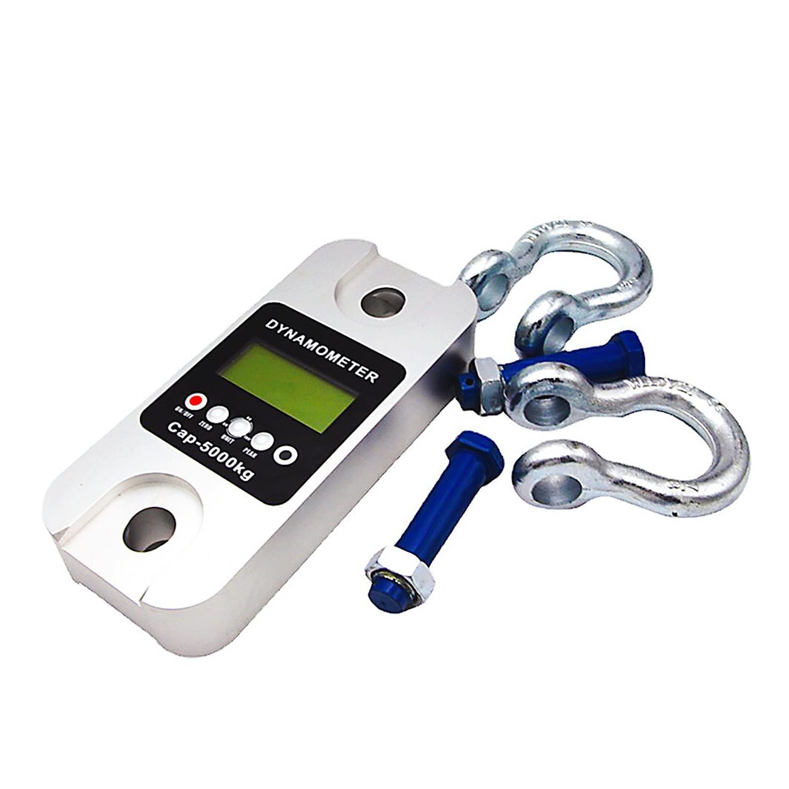 Dinamómetro, Dinamómetro inalámbrico Digital 1T 3T 5T, dinamómetro de grúa con Control remoto, impresora inalámbrica, medidor de tensión, balanza colgante(5 Ton No Shackle)