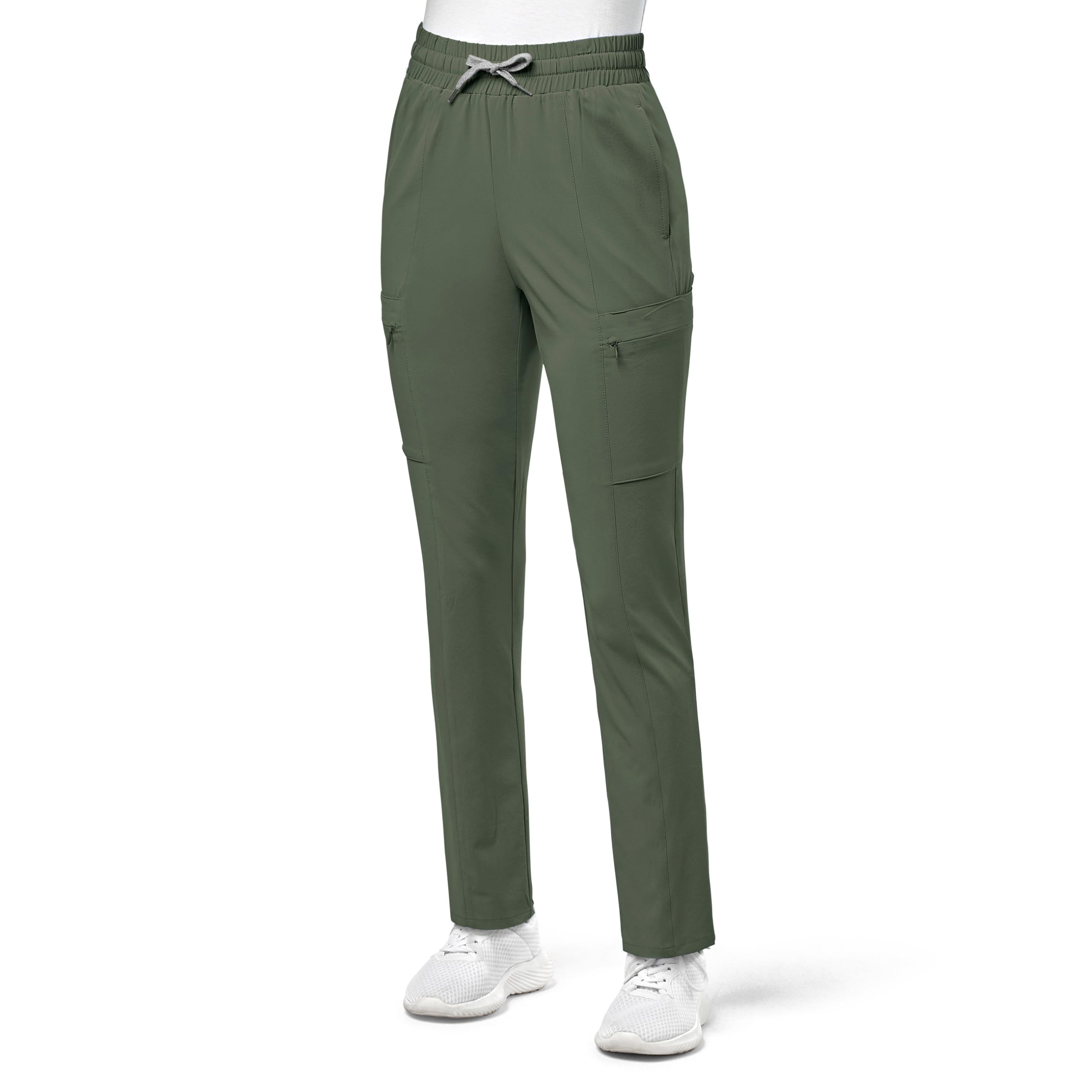 WonderWink Women's High Waist Slim Leg Scrub Pant
