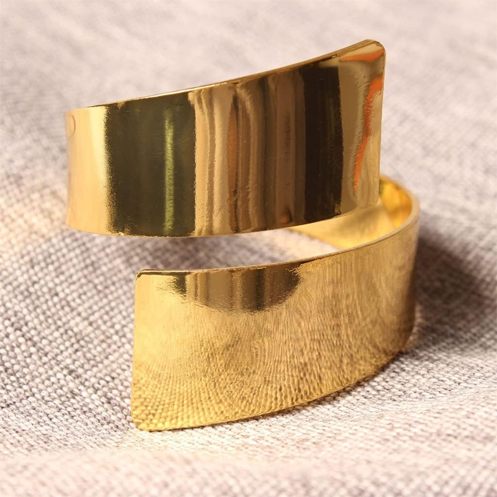 12pcs Gold Plated Silver Napkin Buckles Blade Rings Figure 6 Glossy