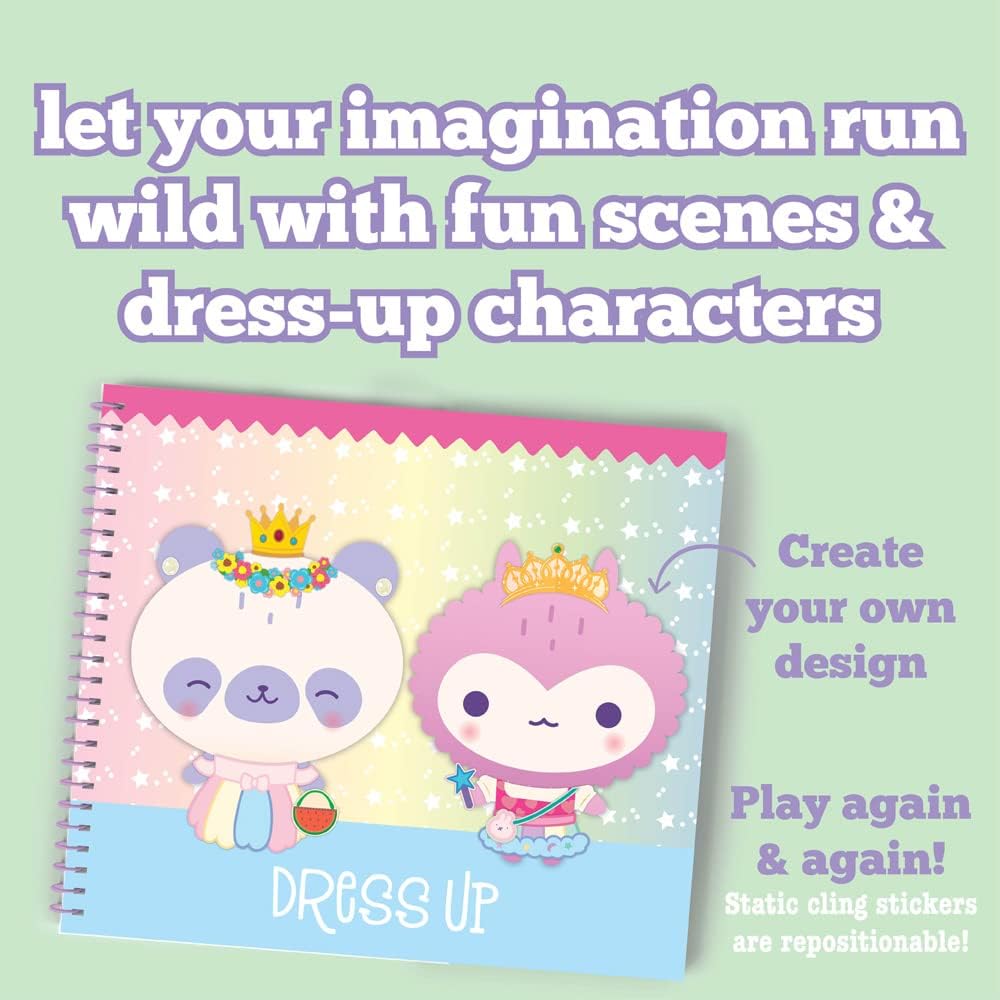 Craft-Tastic Sticker It Up! – Reusable Sticker Book for Kids – 750+ Repositionable Stickers Create Designs on 8 Scene Pages for Hours of Mess-Free, Screen-Free Fun - Image 4