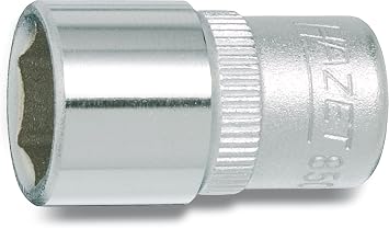 HAZET 850-3 25 mm 6-Point Hexagon Traction Profile Socket - Chrome-Plated/Polished