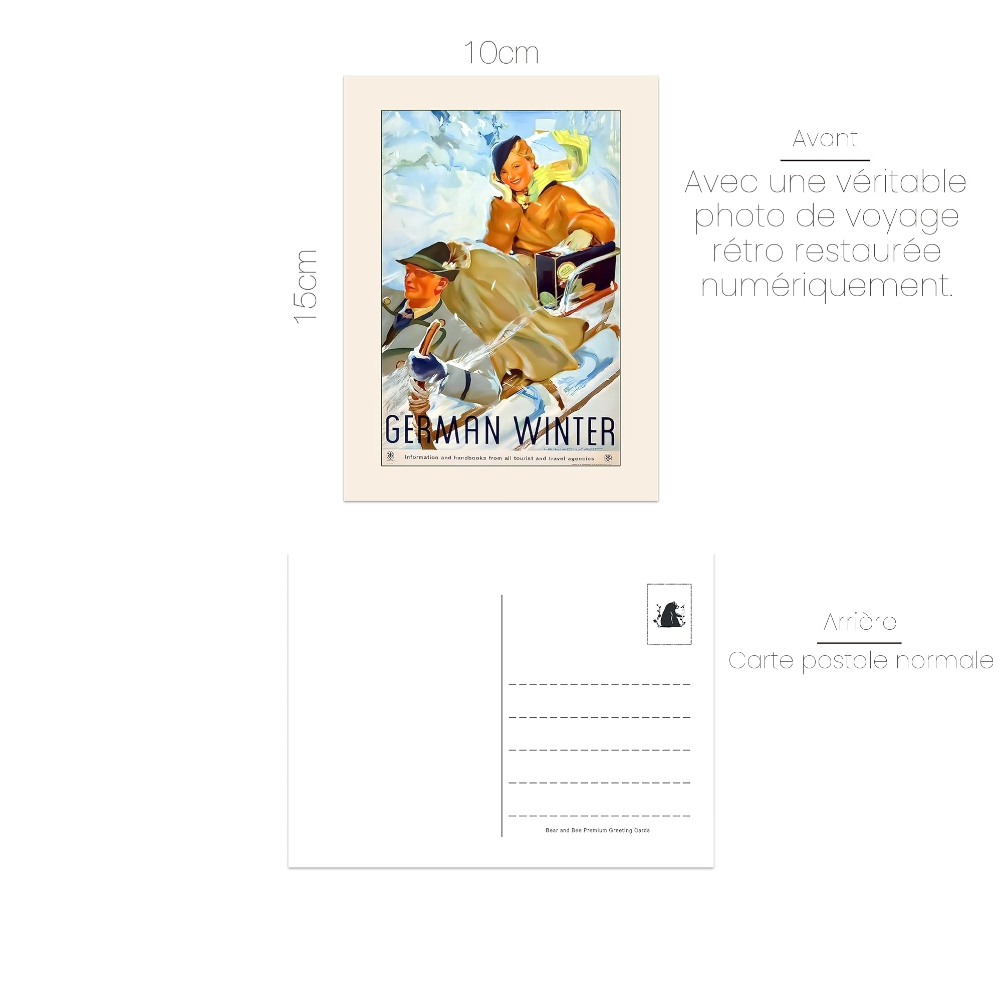 Lot de 40 cartes postales de voyage anciennes destinations populaires Multipack
