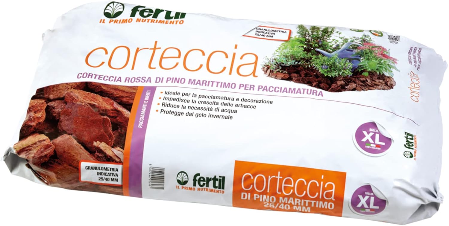 Corteccia Rossa Pino Marittimo Pacciamatura 60L