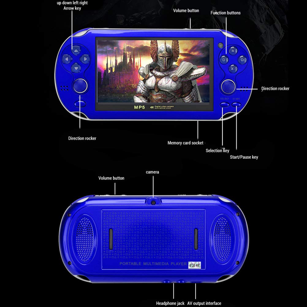 Gmuret Classic handheld game console 4.3 inch HD screen Retro game console gameboy Integrated 3000 games with two joystick buttons