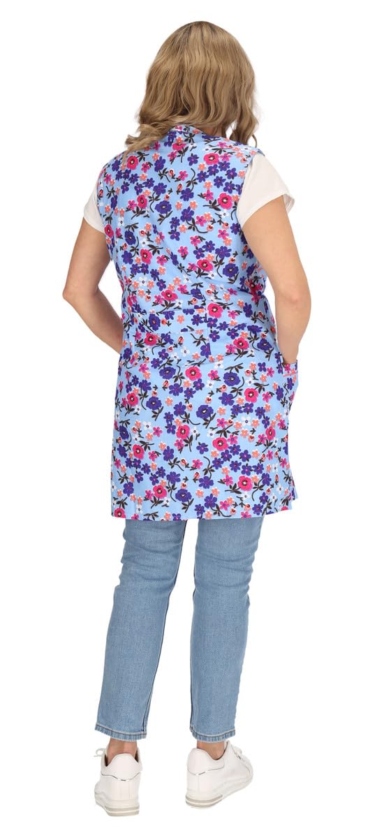 Tablier de cuisine court en coton coloré 7/8 sans manches