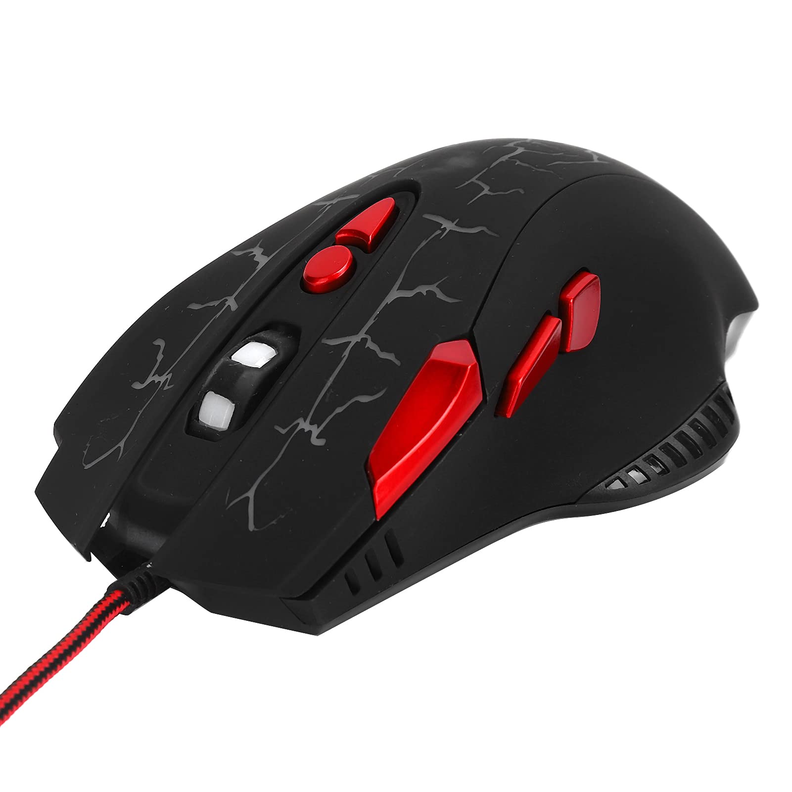 Przewodowa mysz do gier, 8 klawiszy USB Myszy z 4 prędkościami i regulacją DPI, ergonomiczna mysz z oddychającym światłem, mysz komputerowa typu plug and play zapewniająca zwycięstwa/OS X (G550
