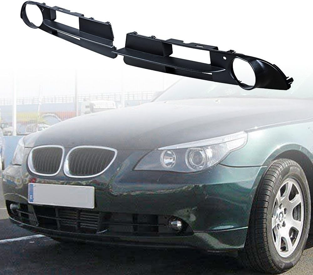 Astra Depot Left Right Front Lower Bumper Fog Light Grille Cover Compatible for 2004-2007 BMW E60 E61 525i 530i 545i 550i 525xi 530xi BM1038109 BM1039109