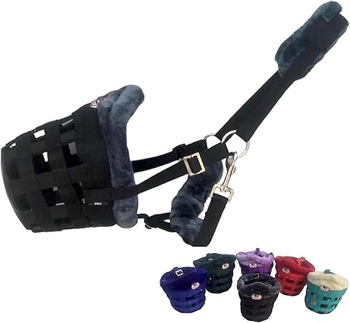 Miniatura 4 de Majestic Ally Mink Fleece acolchado bozal Halter para caballos (negro)