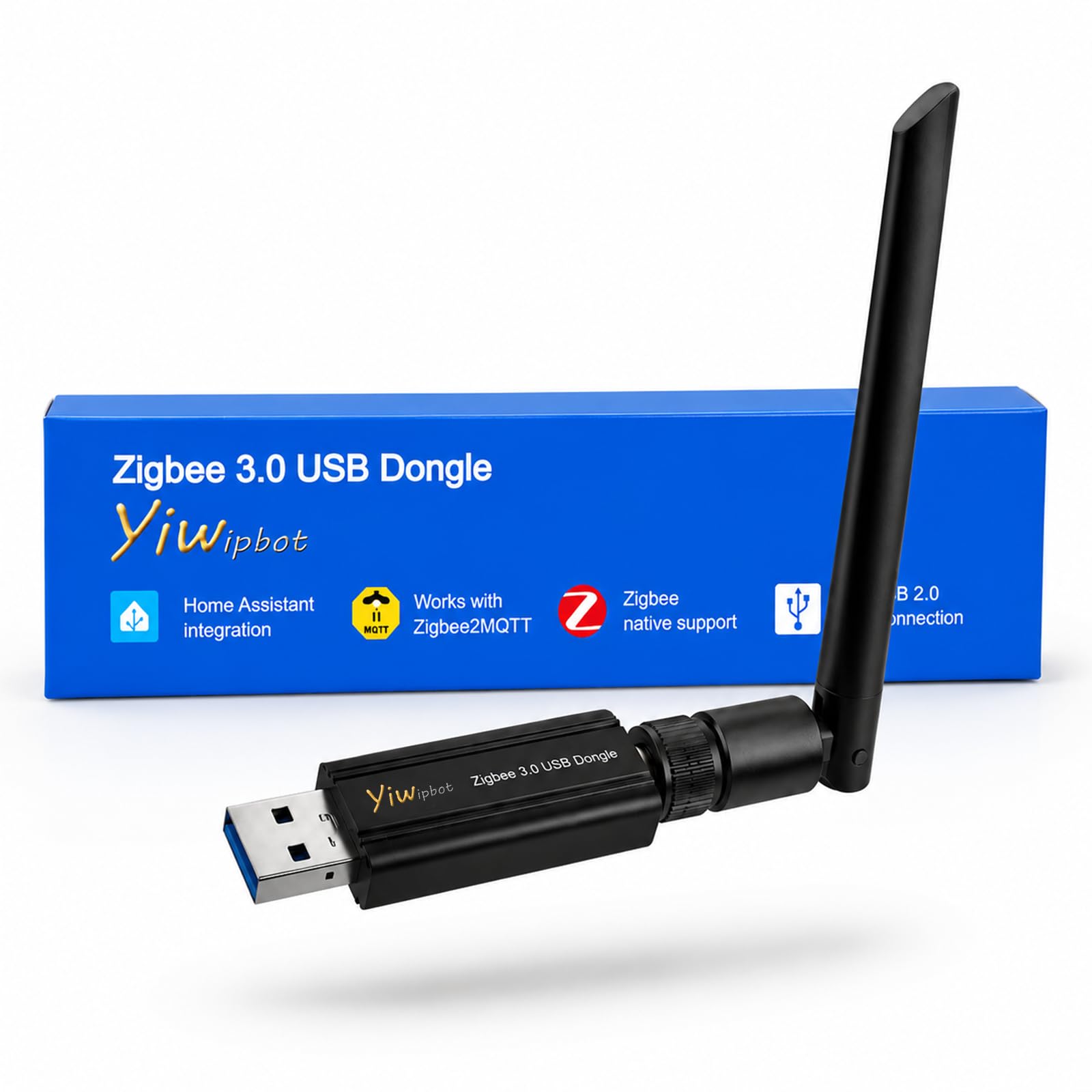 Zigbee 3.0 USB Dongle Coordinator EFR32MG24, 5dBi Antenna Smart Home Controller per Home Assistant, OpenHAB & Zigbee2MQTT