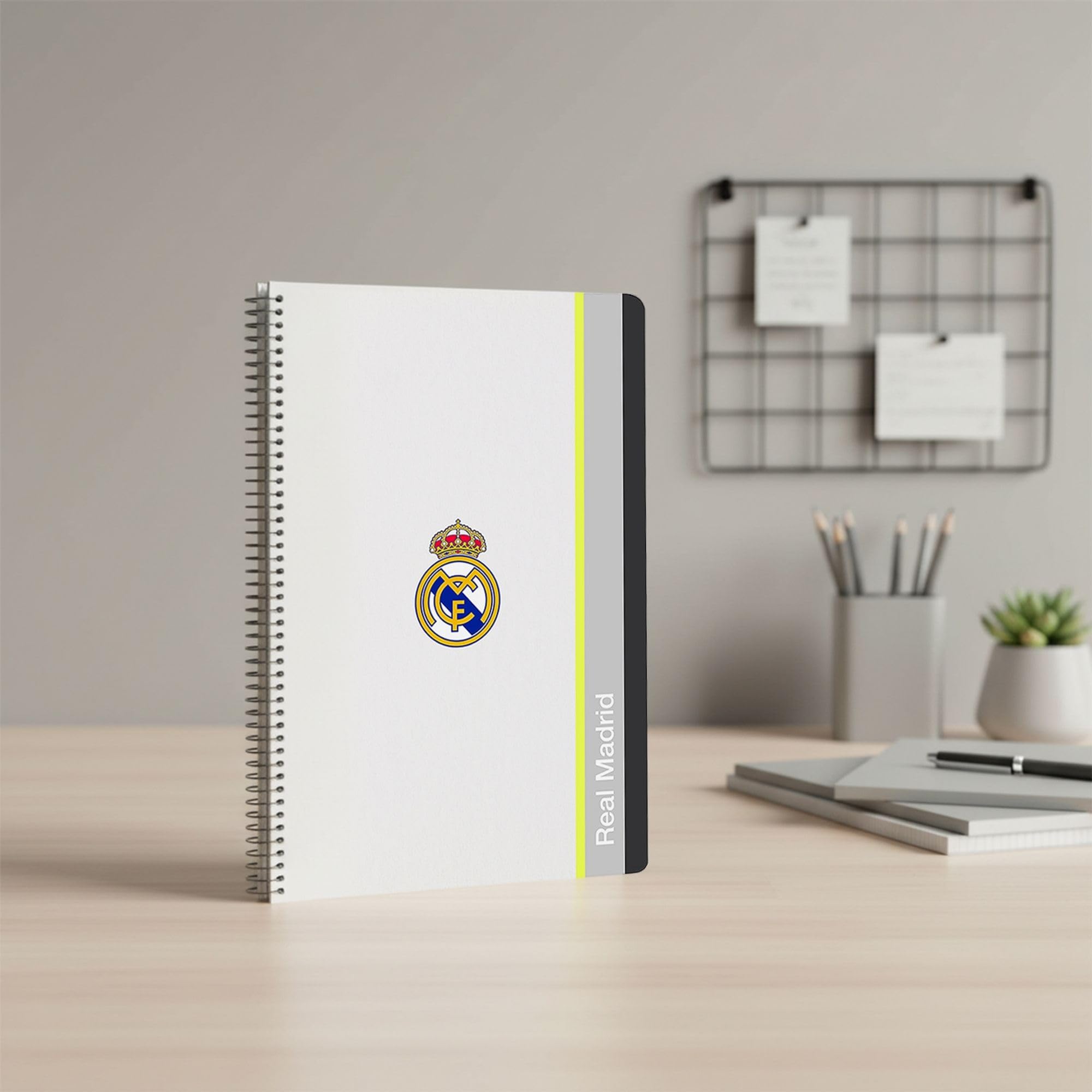 Cartelle scolastiche Real Madrid per bambini e adulti con anelli e divisori – Cartelle scolastiche Real Madrid ufficiali per scuola, liceo e uso quotidiano