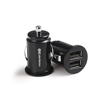 Cable Matters 24W Two-Port USB-A Car Charger for Phones