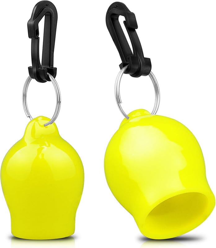 Paquete de 2 fundas para boquilla reguladora de buceo con clips | Protector contra el polvo de la boquilla del pulpo de buceo de PVC con anillo dividido de acero inoxidable 316 y clip negro