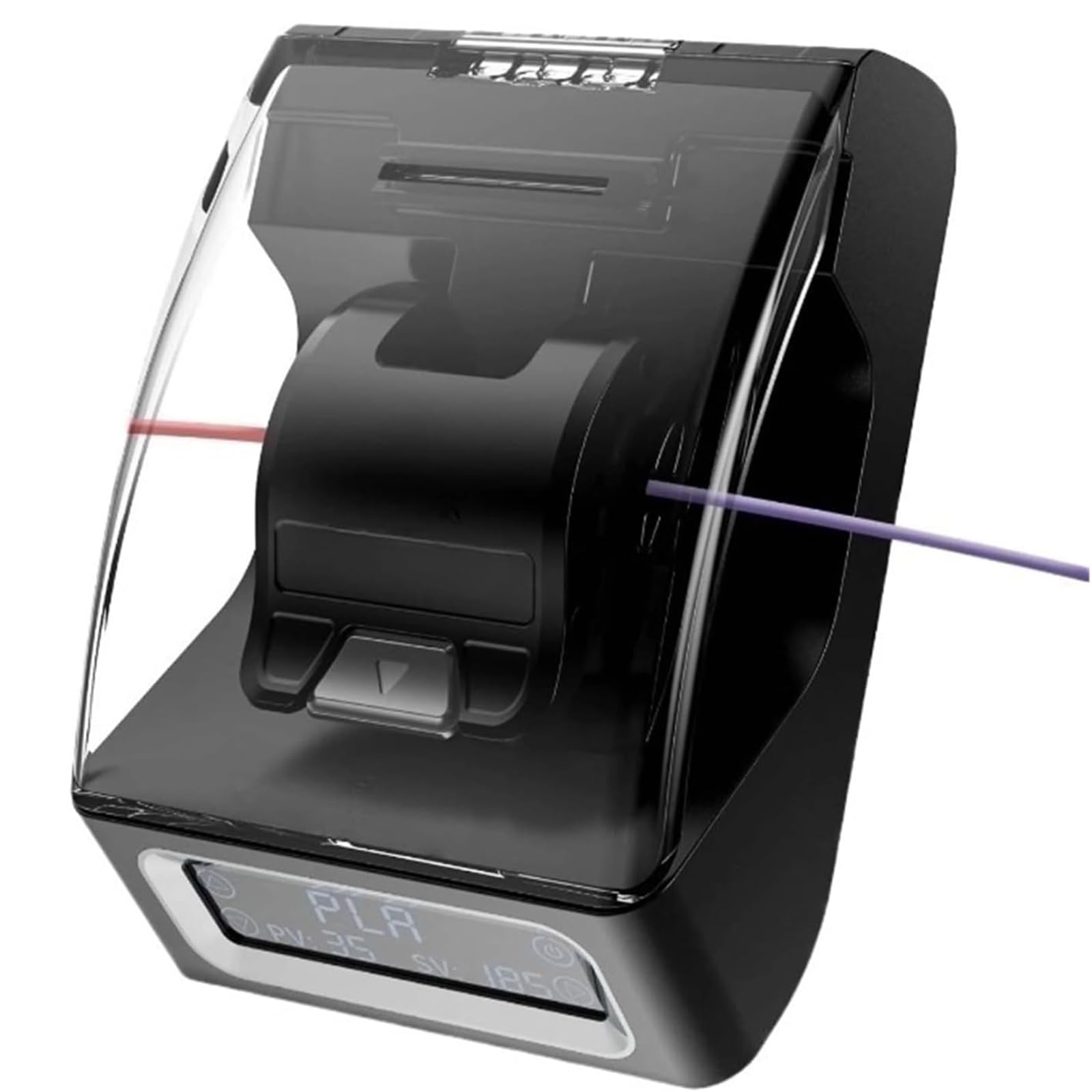 Złącze filamentu, szybki łącznik grzewczy z 200 tulejami, nagrzewa się do 240°C dla wydajnego spawania, kompatybilny z PLA 1,75 mm, ABS, PETG, PA, PC