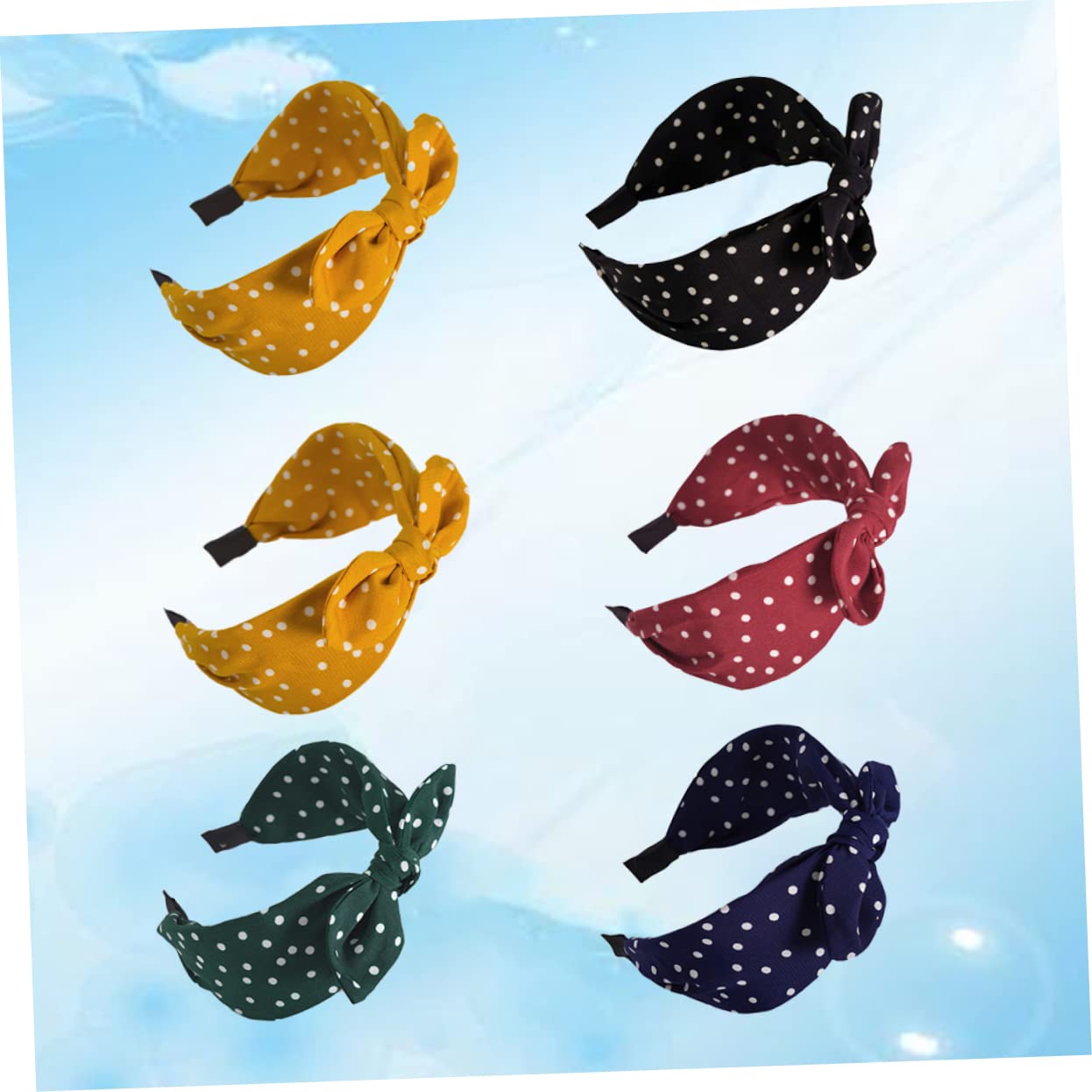 DOITOOL 12pezzi Cerchietti Per Stile Leopardato Di Fasce Con Nodo e Design Elegante Per Donne e Ragazze Perfetti Per Occasioni Speciali e Uso Quotidiano Giallo Rosso Verde