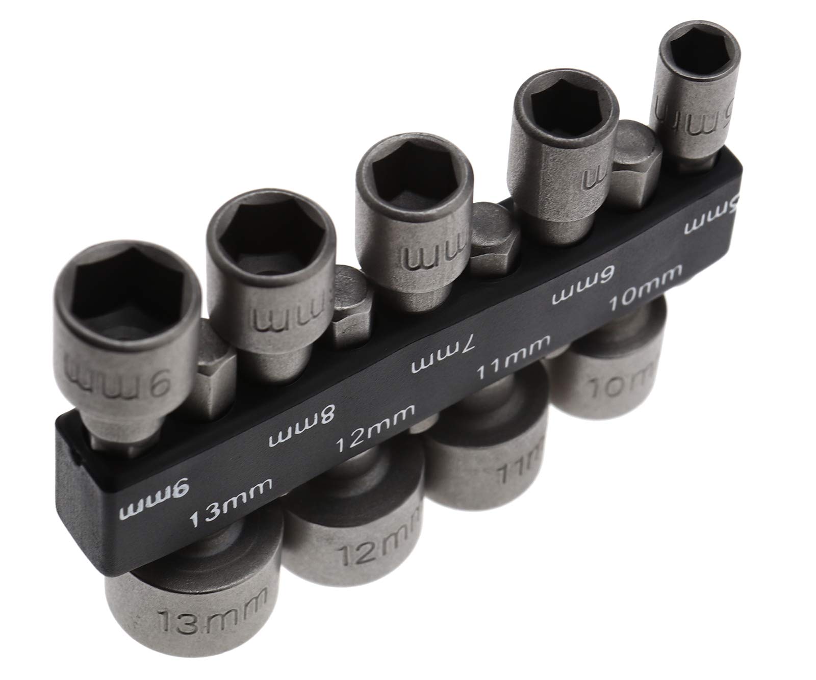 Juego 9 Adaptadores De Tuerca Métrica 5-13mm – Para Destornilladores Y Taladros De Impacto